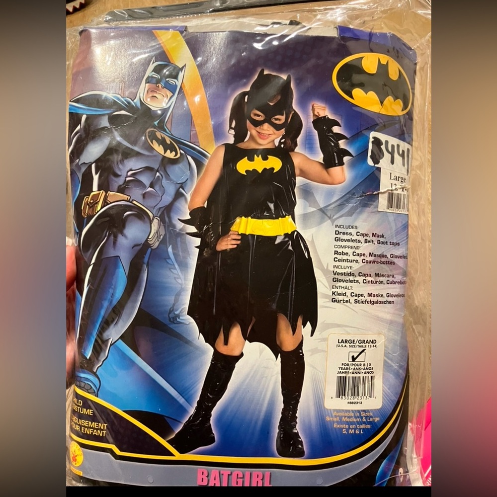 Batman Batgirl Halloween costume large 12/14